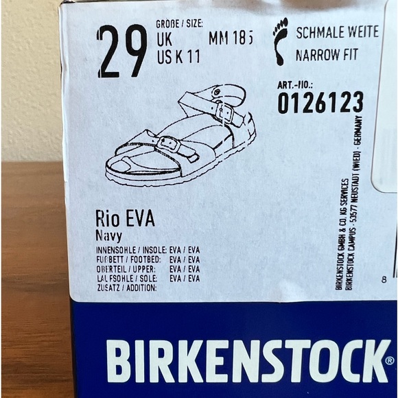 New w/box Birkenstock Rio Eva Kids size 11 - Picture 4 of 5